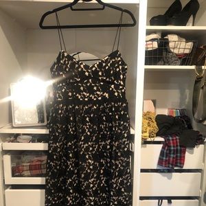 Club Monaco black/nude lace dress - size 10